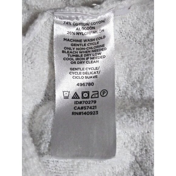 Loft Open Front Cardigan textured ribbed White Business Casual cozy cotton blend - Picture 8 of 8